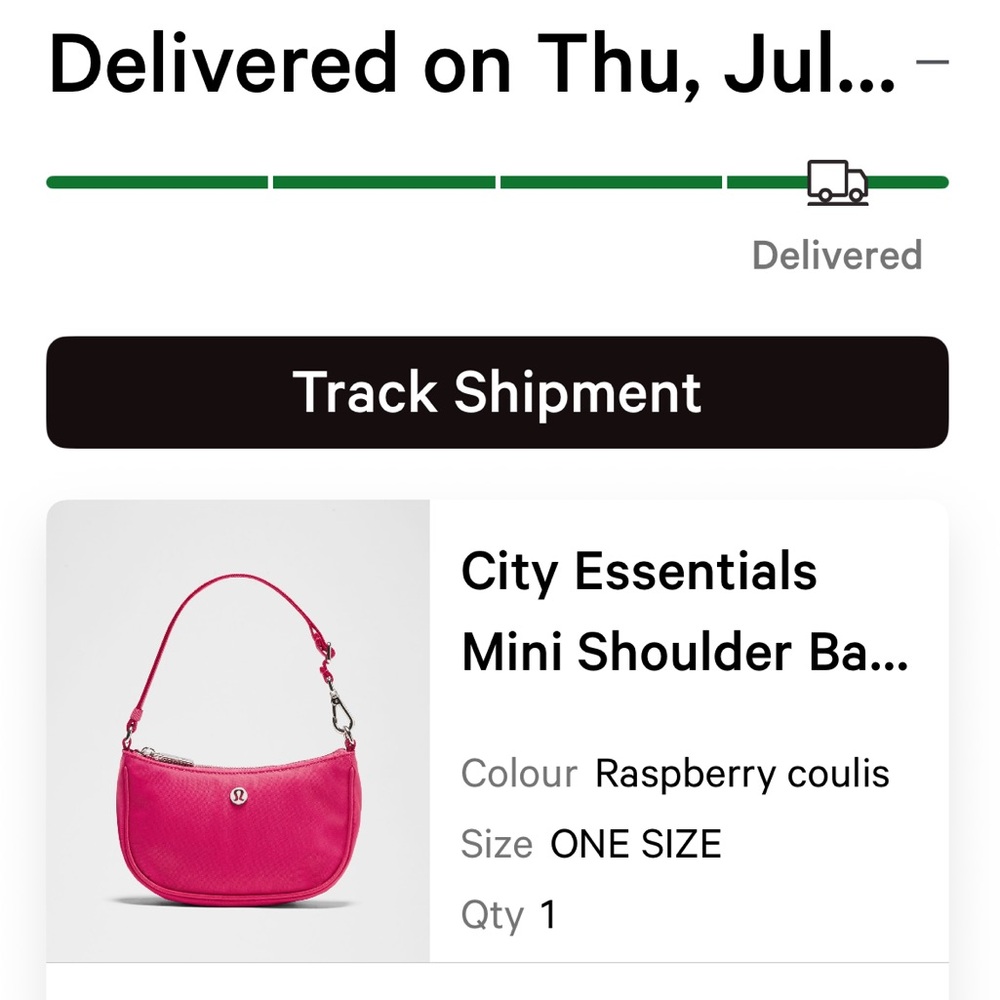 NWT limited edition Lululemon City Essentials Mini Shoulder Bag